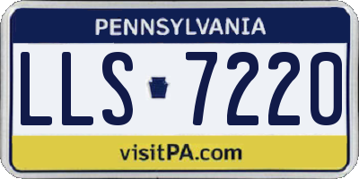 PA license plate LLS7220