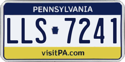 PA license plate LLS7241