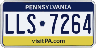 PA license plate LLS7264