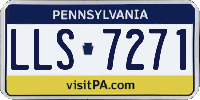 PA license plate LLS7271
