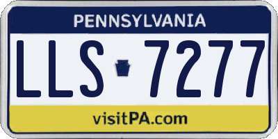 PA license plate LLS7277