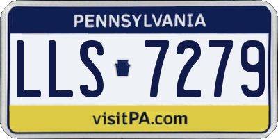 PA license plate LLS7279