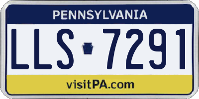 PA license plate LLS7291