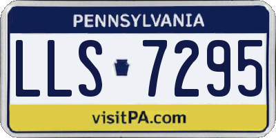 PA license plate LLS7295