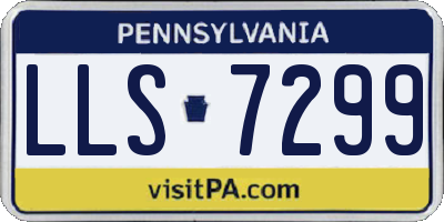 PA license plate LLS7299