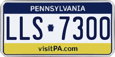 PA license plate LLS7300