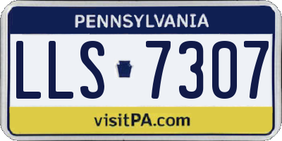PA license plate LLS7307