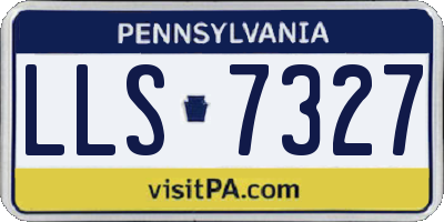PA license plate LLS7327