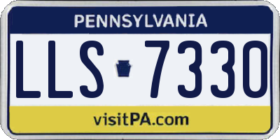 PA license plate LLS7330