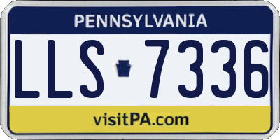 PA license plate LLS7336