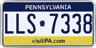PA license plate LLS7338