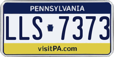 PA license plate LLS7373