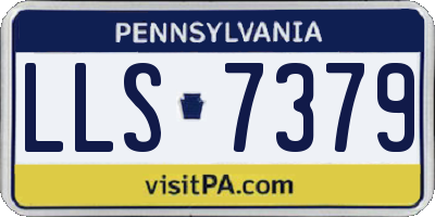 PA license plate LLS7379