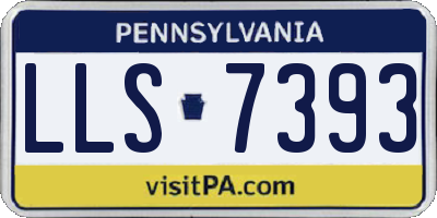 PA license plate LLS7393
