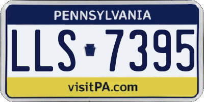 PA license plate LLS7395