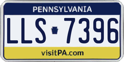 PA license plate LLS7396