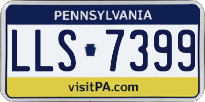 PA license plate LLS7399