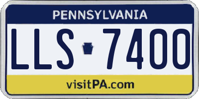 PA license plate LLS7400