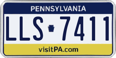 PA license plate LLS7411