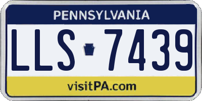 PA license plate LLS7439