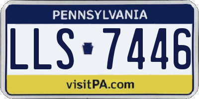 PA license plate LLS7446