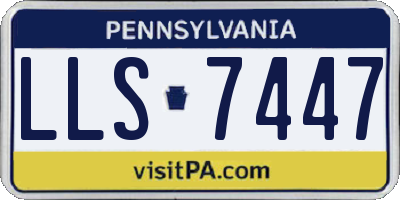 PA license plate LLS7447
