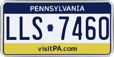 PA license plate LLS7460