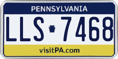 PA license plate LLS7468