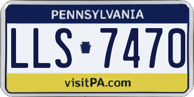 PA license plate LLS7470