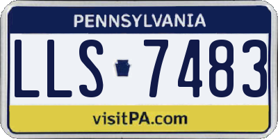 PA license plate LLS7483