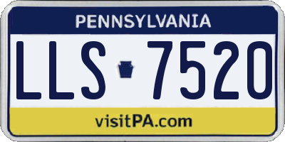 PA license plate LLS7520