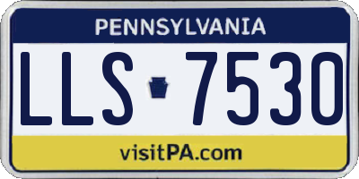 PA license plate LLS7530