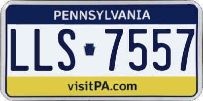 PA license plate LLS7557