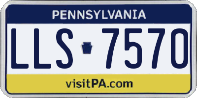 PA license plate LLS7570