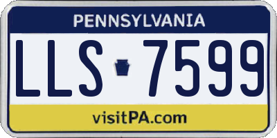 PA license plate LLS7599