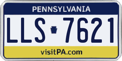 PA license plate LLS7621
