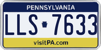 PA license plate LLS7633