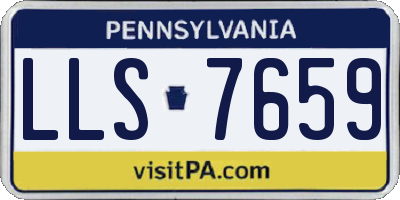 PA license plate LLS7659