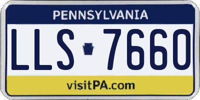 PA license plate LLS7660