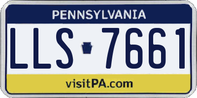 PA license plate LLS7661