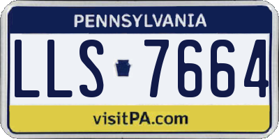 PA license plate LLS7664