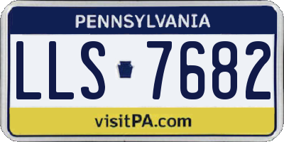 PA license plate LLS7682