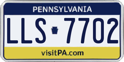 PA license plate LLS7702