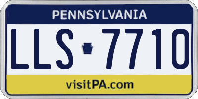 PA license plate LLS7710