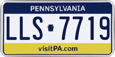 PA license plate LLS7719