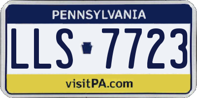 PA license plate LLS7723