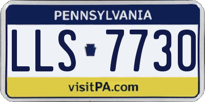 PA license plate LLS7730