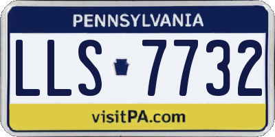 PA license plate LLS7732
