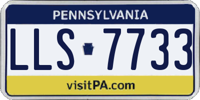PA license plate LLS7733