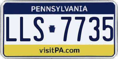 PA license plate LLS7735